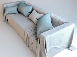 sofa cover cloth 3D Model