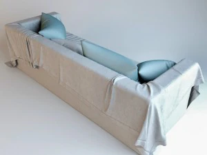 sofa cover cloth 3D Model
