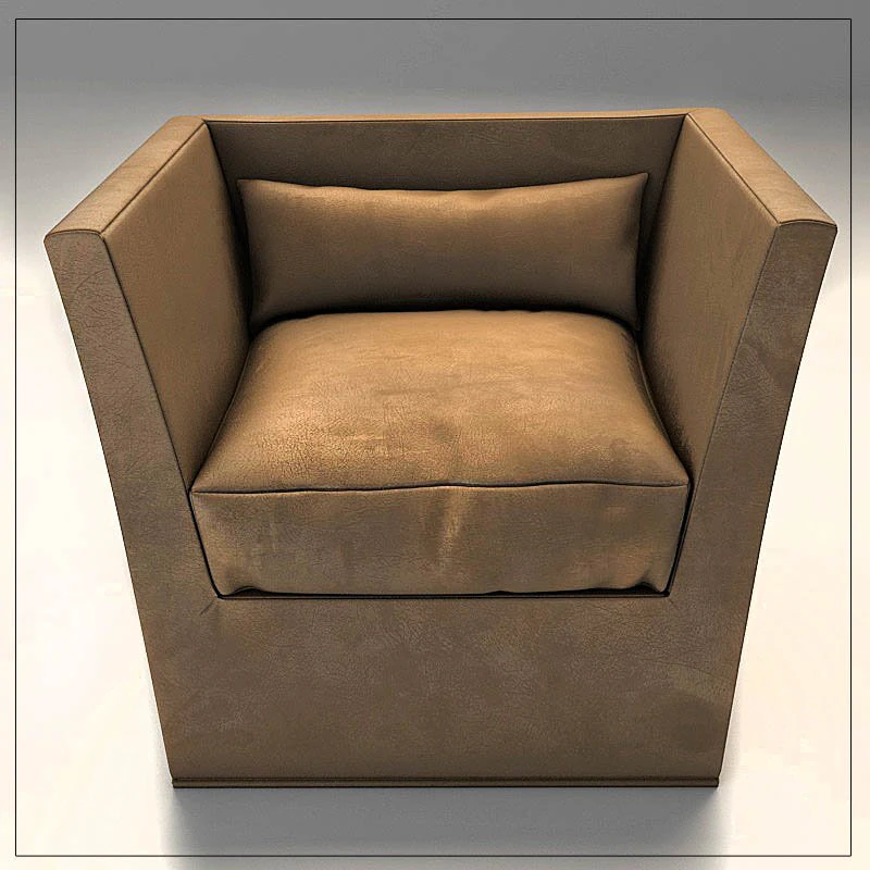 armchair 3D Model .c4d .max .obj .3ds .fbx .stl .blend 