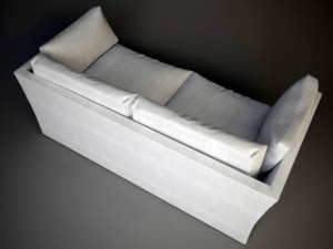 sofa meridiani quinn 3D 모델