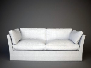 sofa meridiani quinn 3D 모델