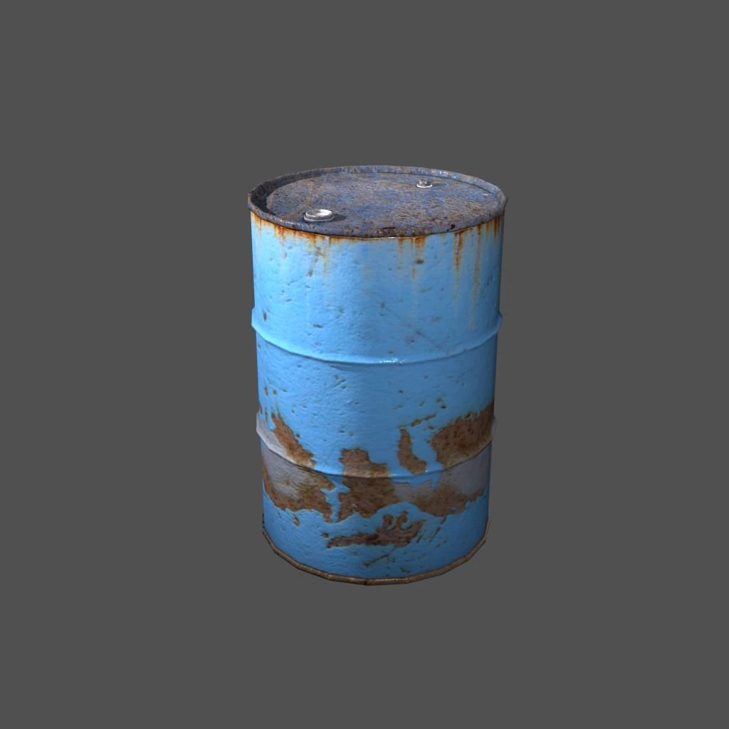 oil barrel 3D Model .c4d .max .obj .3ds .fbx .stl .blend 