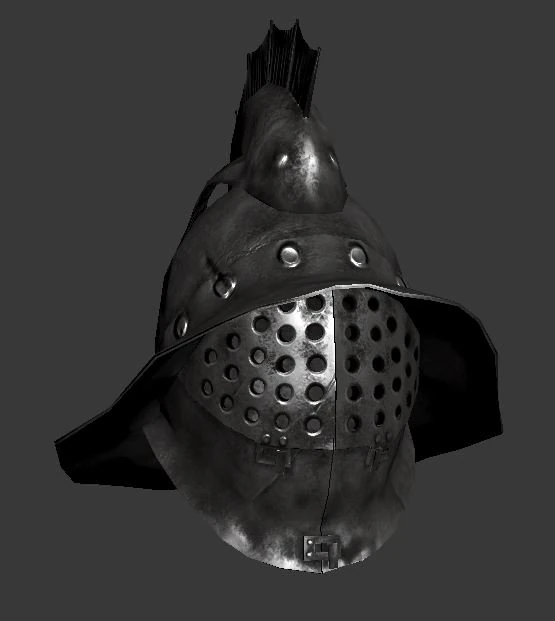 gladiator mirmillone helm 3D Model .c4d .max .obj .3ds .fbx .stl .blend 