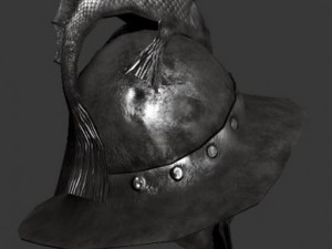 gladiator mirmillone helm Modello 3D