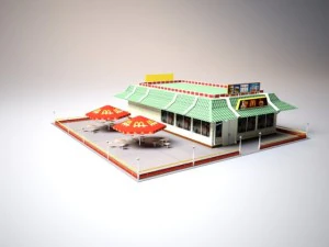 マクドナルド 3Dモデル