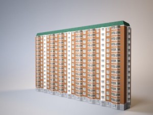 apartment house series p44t Model 3D