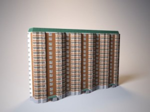 apartment house series p44t 3D Model