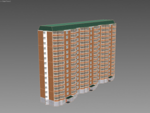 apartment house series p44t 3D Model