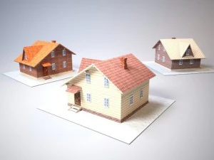 maison de campagne x3 tex Modèle 3D