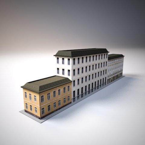 city old 3 3D 模型 .c4d .max .obj .3ds .fbx .stl .blend 