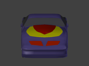 simple car for a game 3D Model