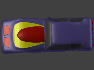 simple car for a game 3D Model