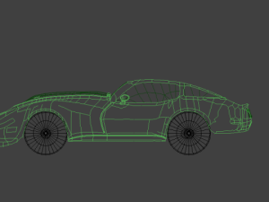 simple car for a game 3D Model