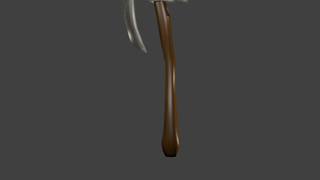 lowpoly axe 3D मॉडल .c4d .max .obj .3ds .fbx .stl .blend 