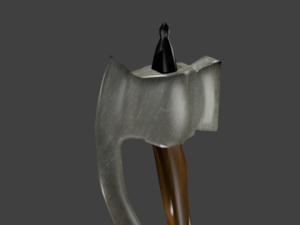 lowpoly axe 3D मॉडल