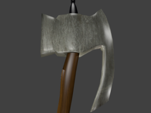lowpoly axe 3D मॉडल