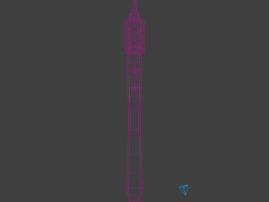 lowpoly axe 3D मॉडल