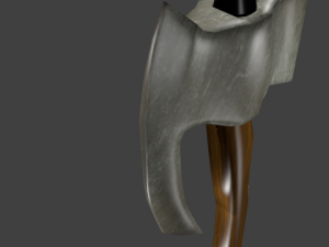lowpoly axe 3D मॉडल