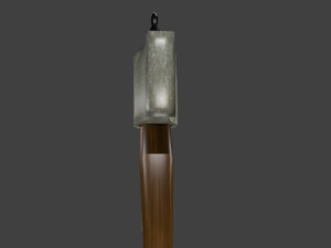 lowpoly axe 3D मॉडल