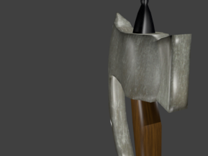 lowpoly axe 3D मॉडल