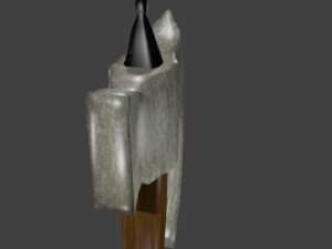 lowpoly axe 3D मॉडल