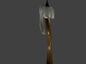 lowpoly axe 3D मॉडल