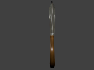 lowpoly axe 3D मॉडल