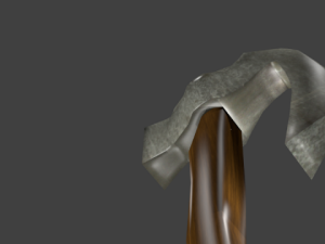 lowpoly axe 3D मॉडल