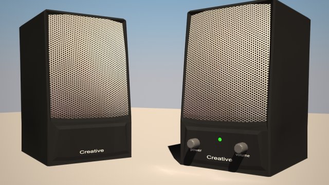 speakers 3D Modell .c4d .max .obj .3ds .fbx .stl .blend 