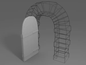 medieval door 3D Model