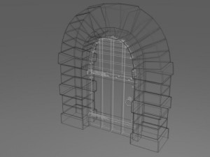 medieval door 3D Модель