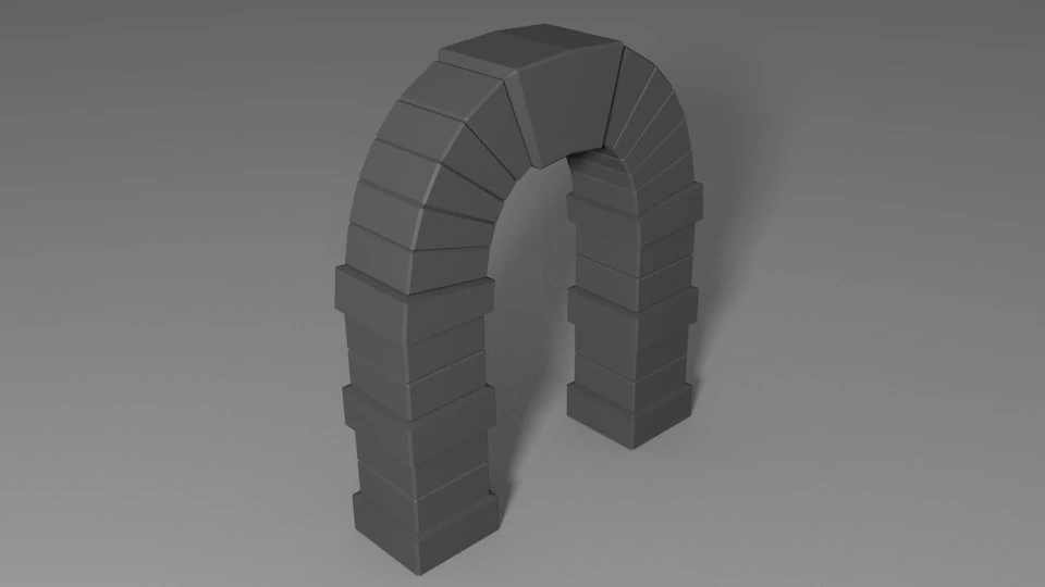 arch 3D Model .c4d .max .obj .3ds .fbx .stl .blend 