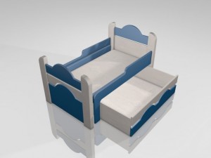shildren bed 3D Model