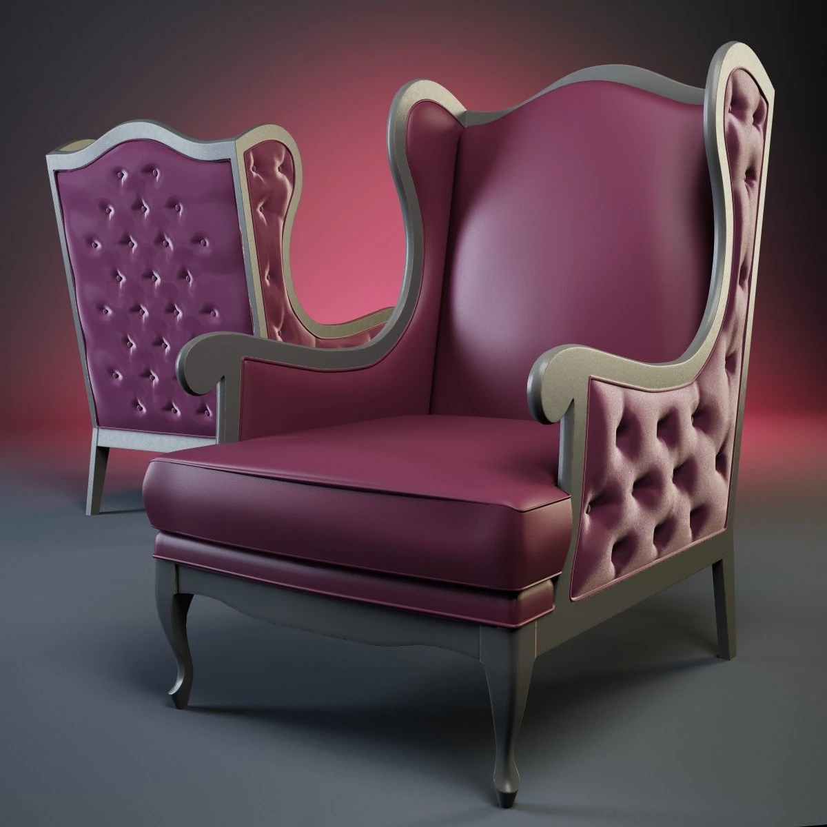 chair 3D Model .c4d .max .obj .3ds .fbx .stl .blend 
