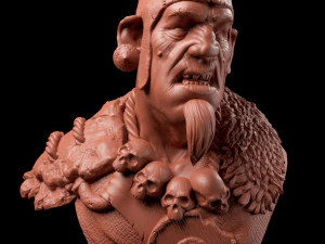 busto gigante Modello di stampa 3D