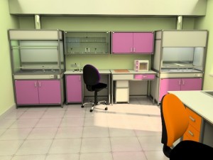 modern laboratory by ksv Model 3D