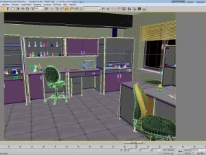 modern laboratory by ksv Model 3D