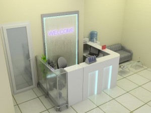 reception Modello 3D