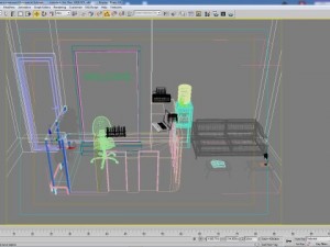 reception Modello 3D