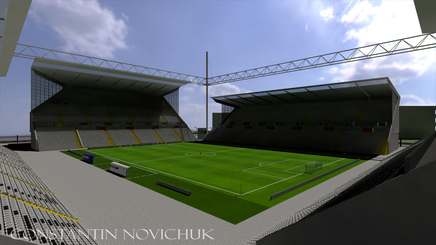 euro 2016 stadium lens 3D Model .c4d .max .obj .3ds .fbx .stl .blend