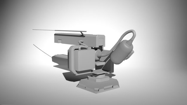 laser 3D Model .c4d .max .obj .3ds .fbx .stl .blend 