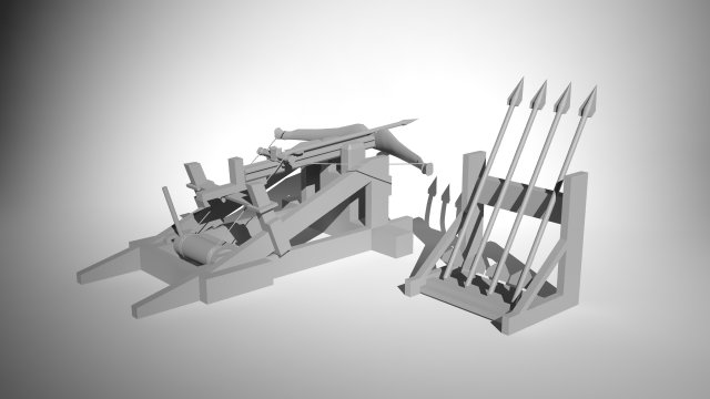 ballista 3D Model .c4d .max .obj .3ds .fbx .stl .blend 