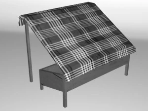 medieval market stalls 3D Model