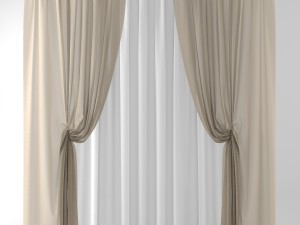 curtainstulleblinds001 3D-Modell