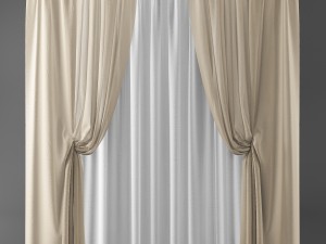 curtainstulleblinds001 Modelo 3D