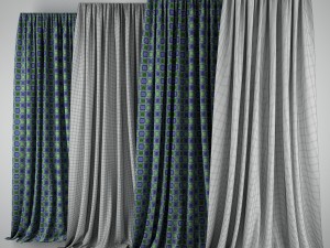 curtains Model 3D