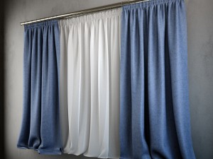 curtains and blinds 3D Model