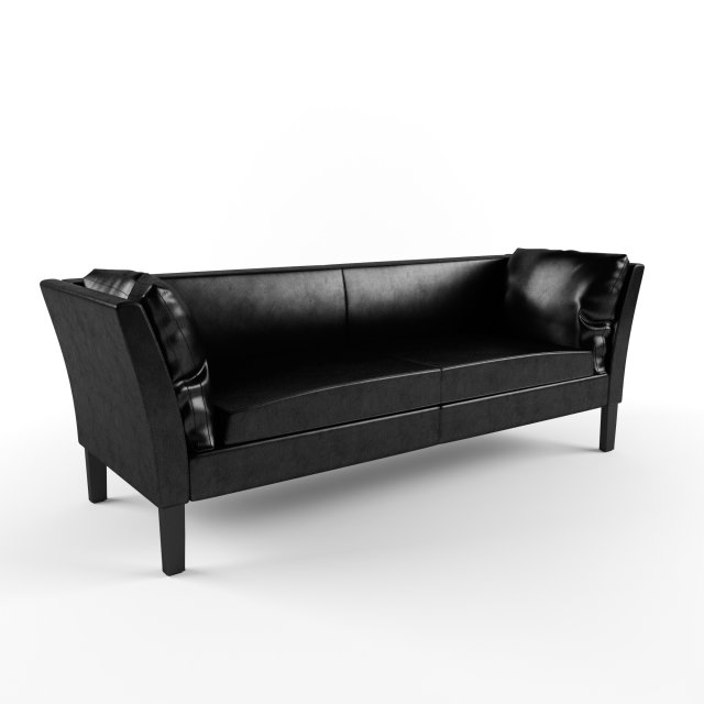 restoration hardware sofa leather 3D 모델 .c4d .max .obj .3ds .fbx .stl .blend 