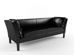 restoration hardware sofa leather 3D-Modell