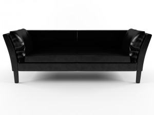 restoration hardware sofa leather 3D 모델